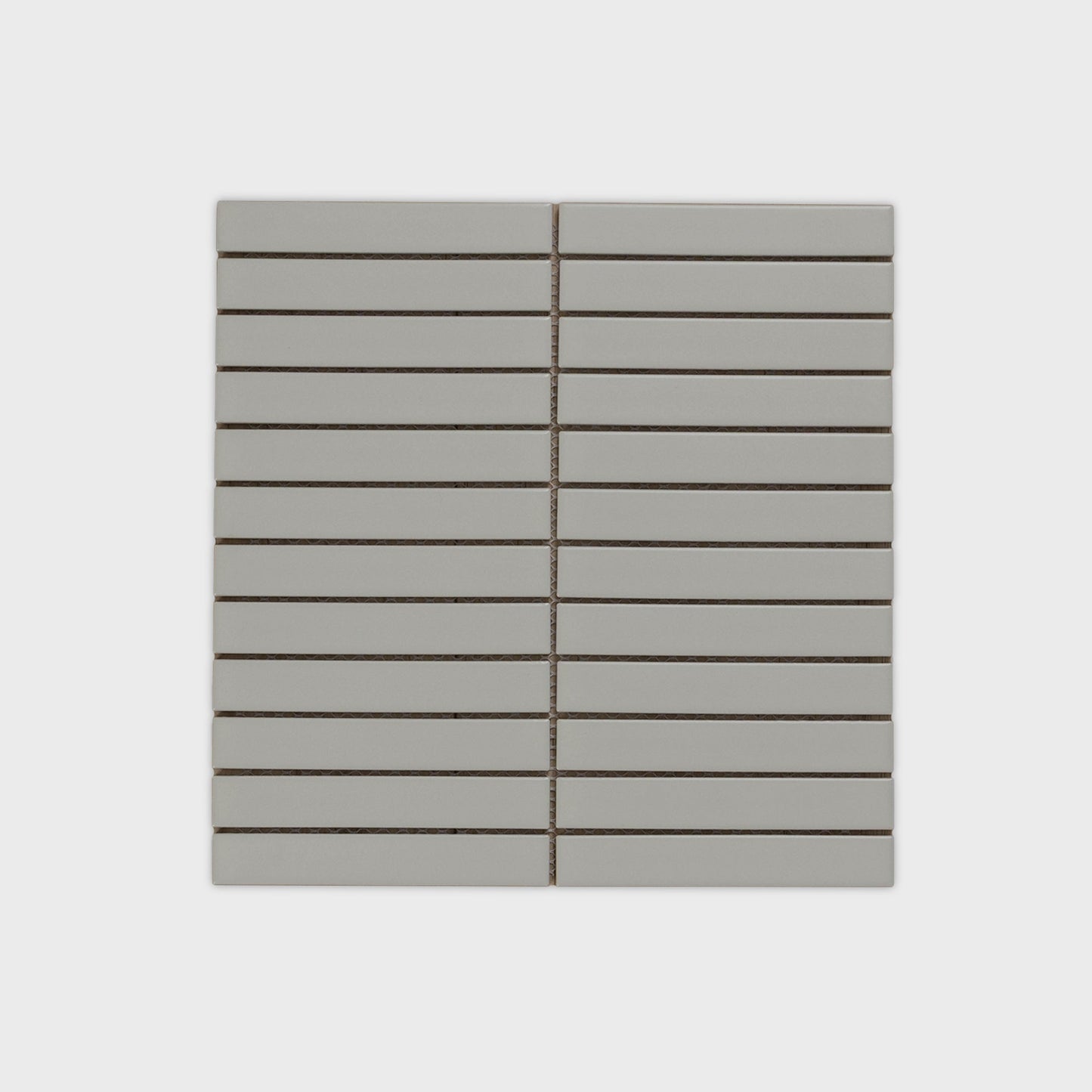 Kit-Kat Porcelain Light Grey Gloss Mosaic