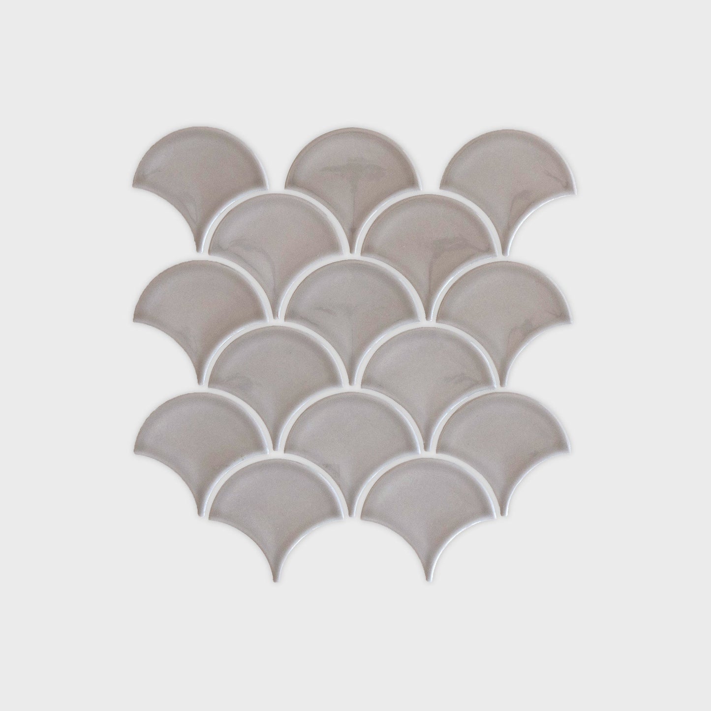 Moroccan Fan Gloss Mosaic Dove