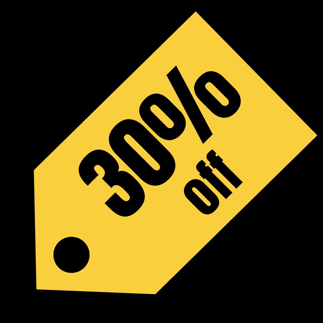 30% off items