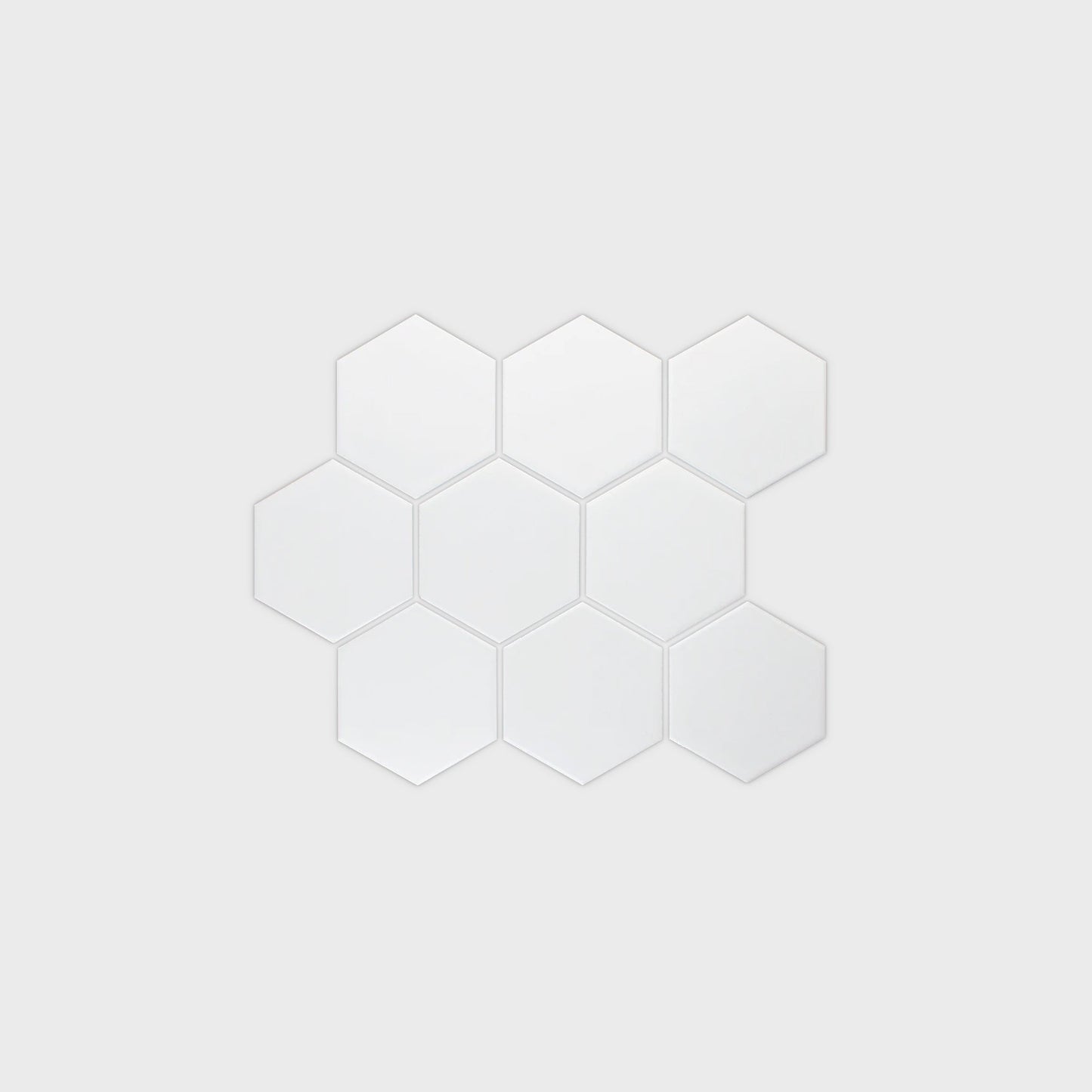 Hexagon White Matte