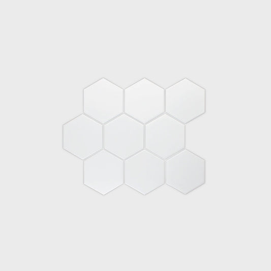 Hexagon White Matte