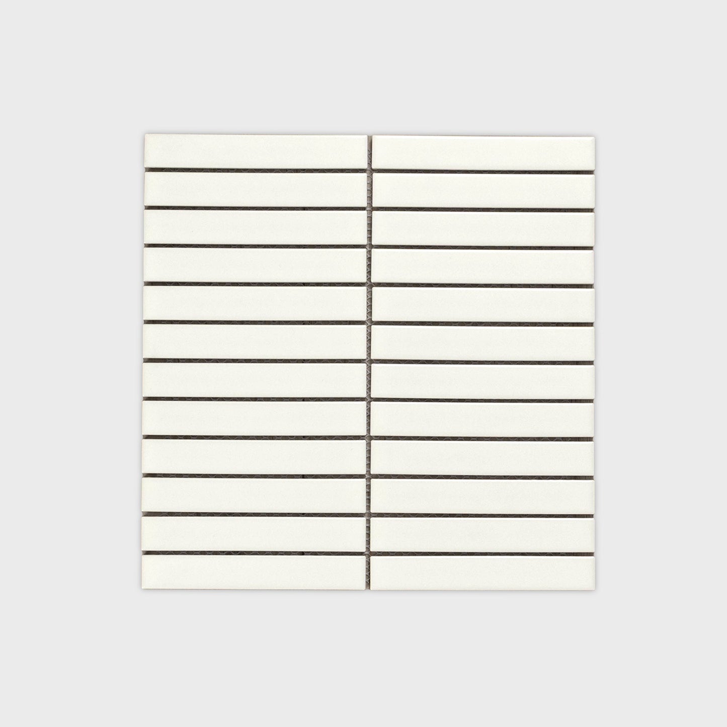 Kit-Kat Porcelain White Matte Mosaic