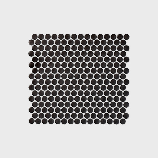 Penny Rounds Satin Black